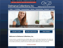 Tablet Screenshot of delmarvacollections.com